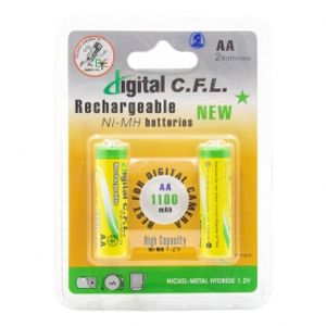 باتری قلمی قابل شارژ 1100mAh دوتایی مارک DIGITAL C.F.L