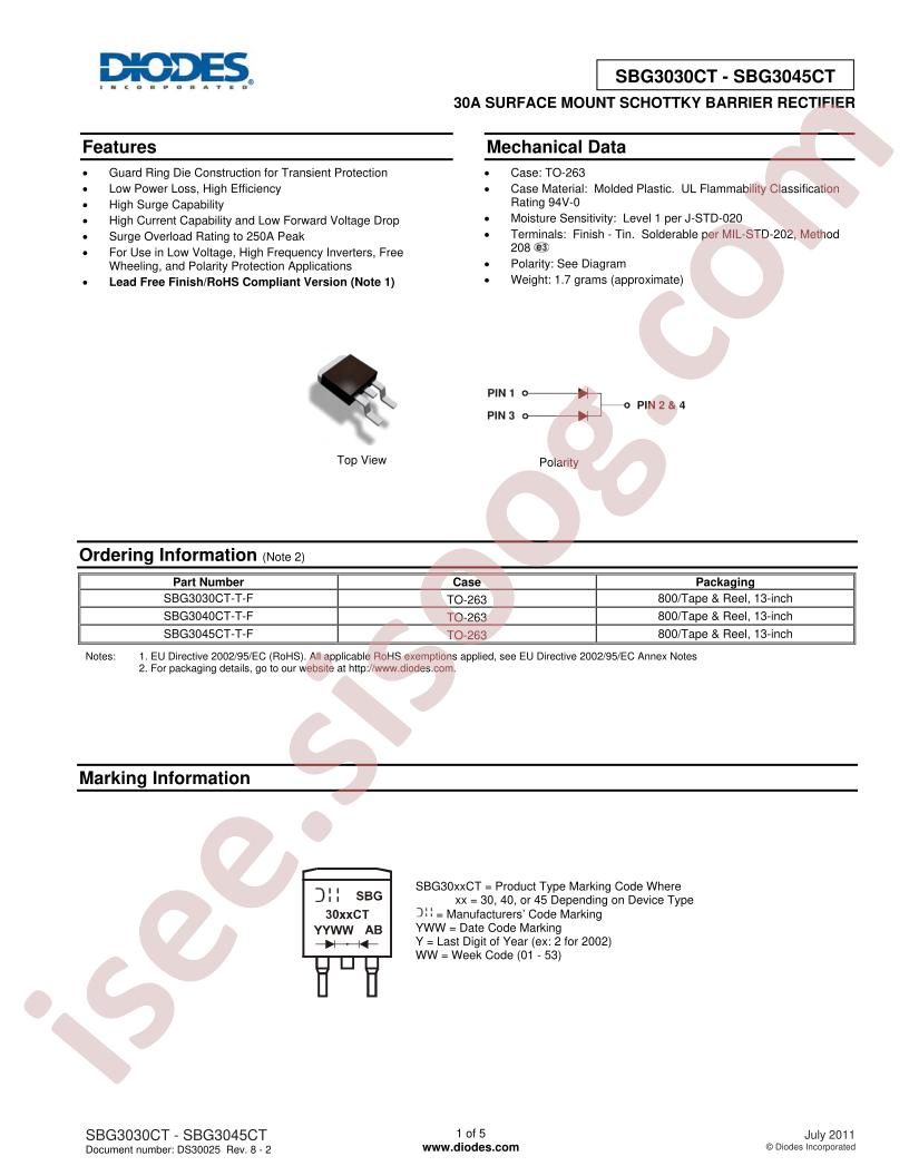 SBG3045CT-T-F