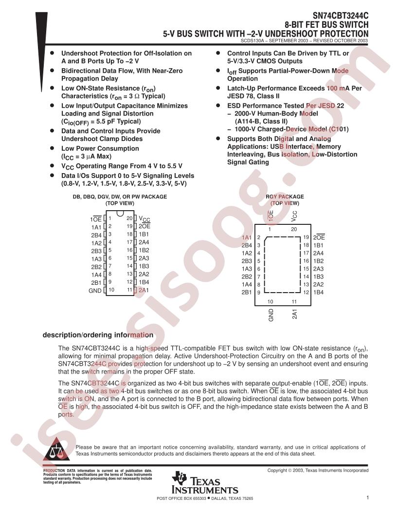 SN74CBT3244C