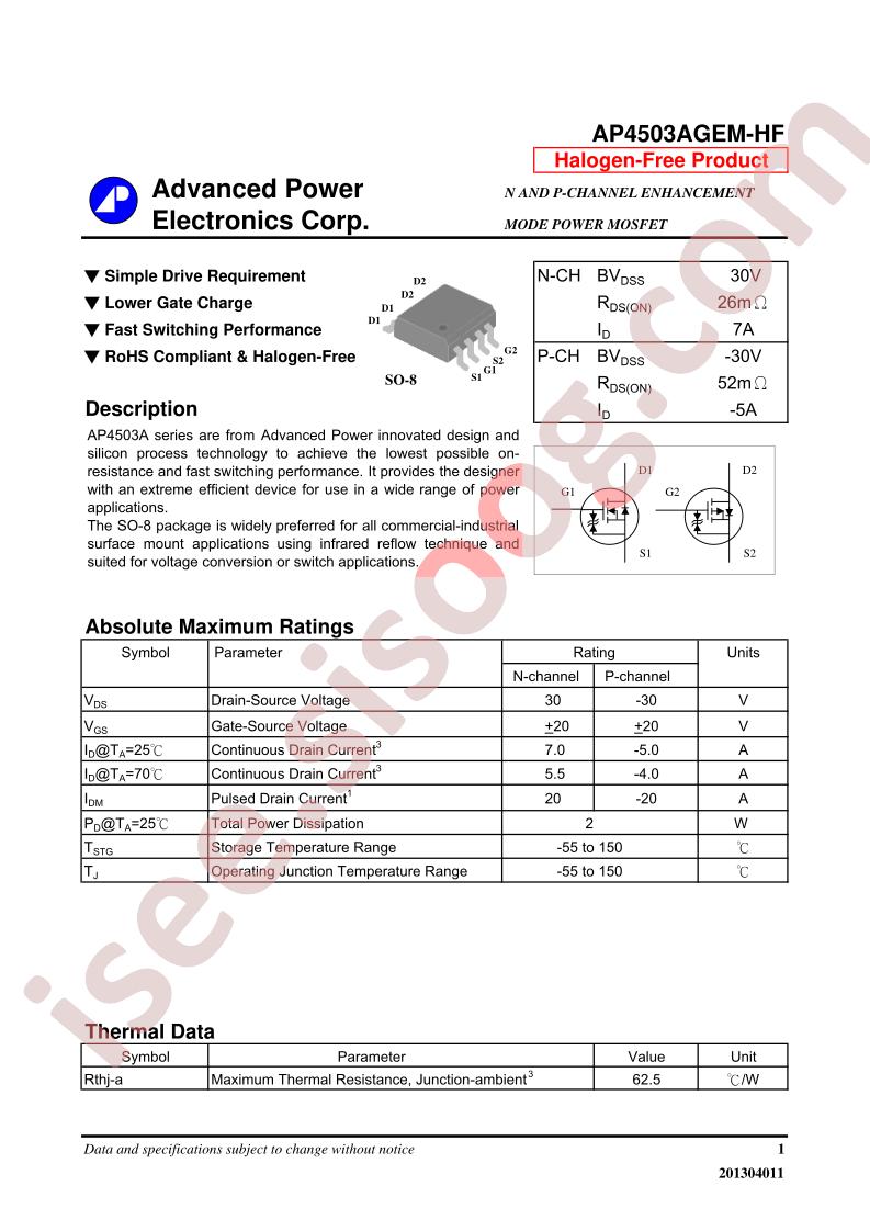 AP4503AGEM-HF