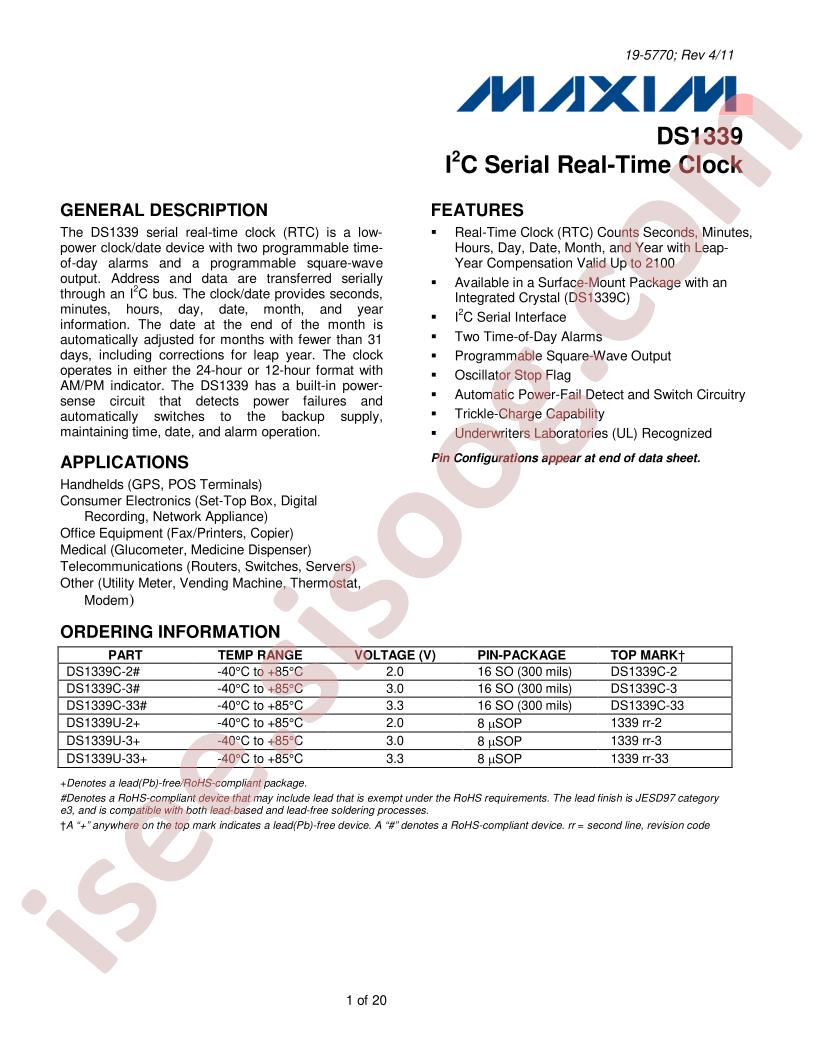 DS1339U-33TR