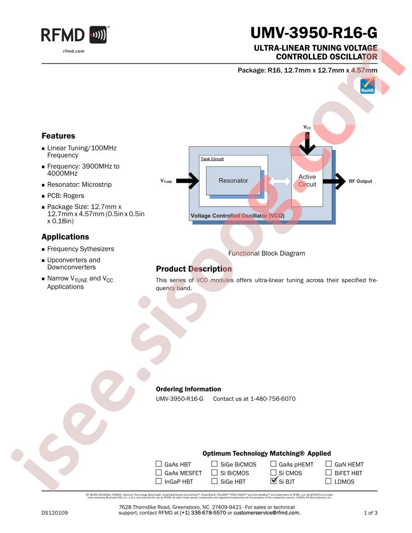 UMV-3950-R16-G