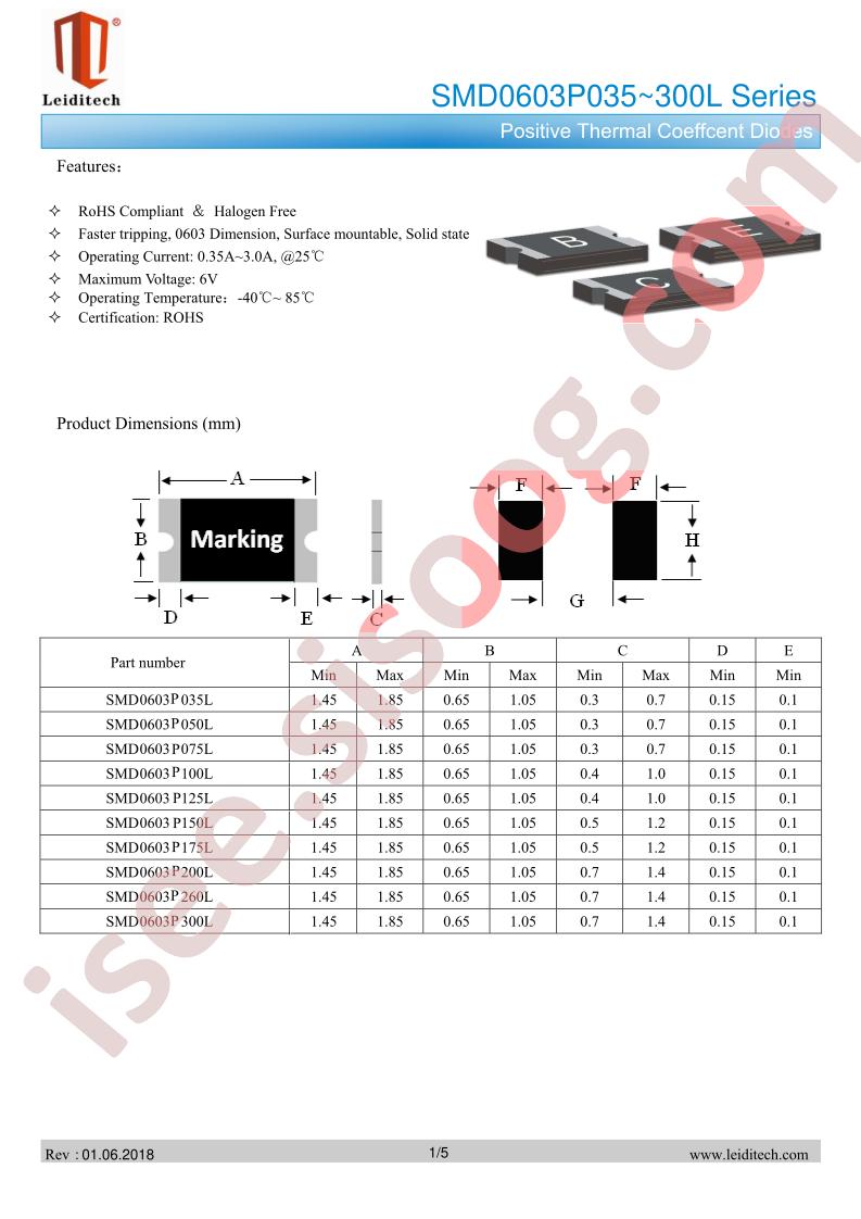 SMD0603P300L