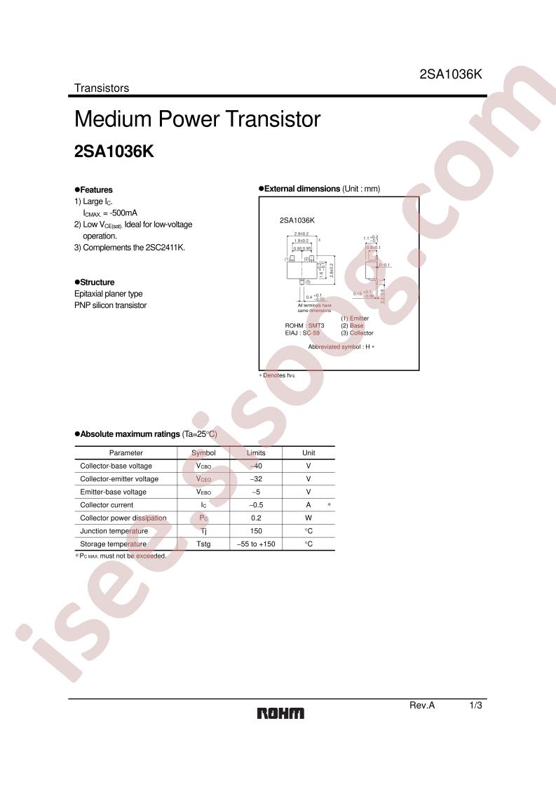 2SA1036K3000P