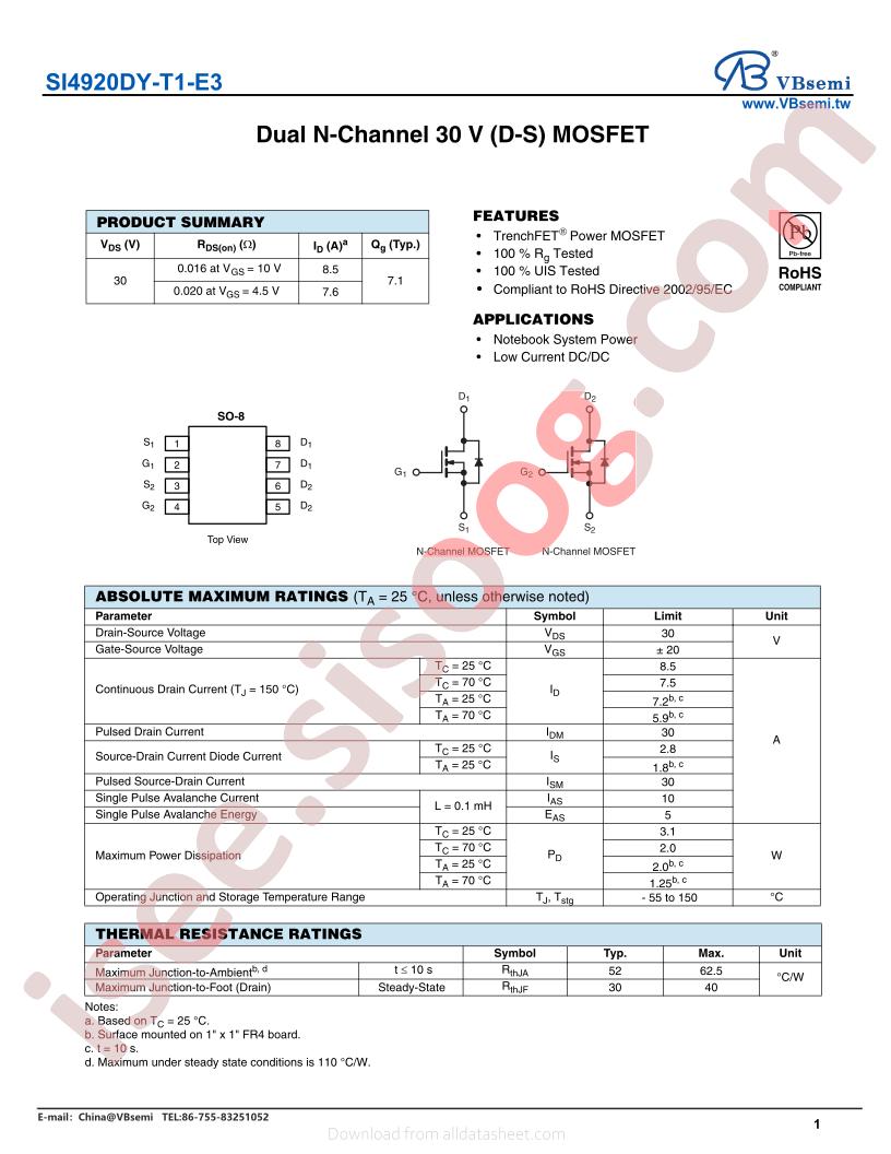 SI4920DY-T1-E3