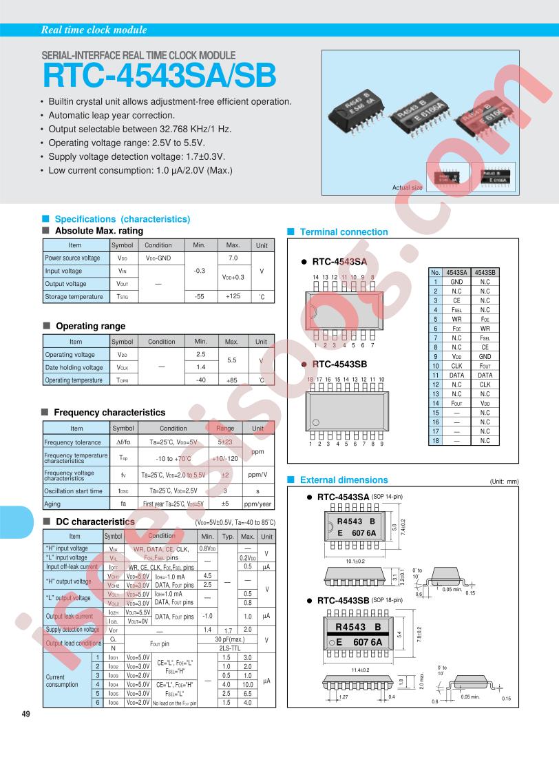 RTC-4543SB