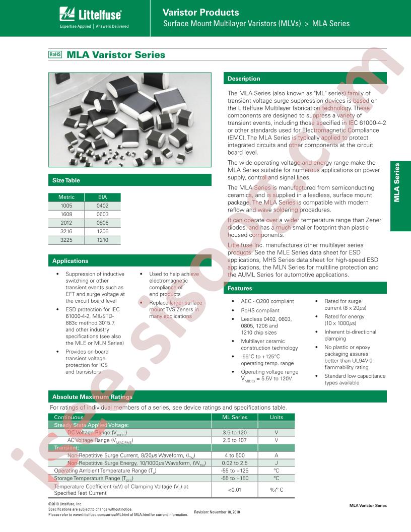 V26MLA0603NH