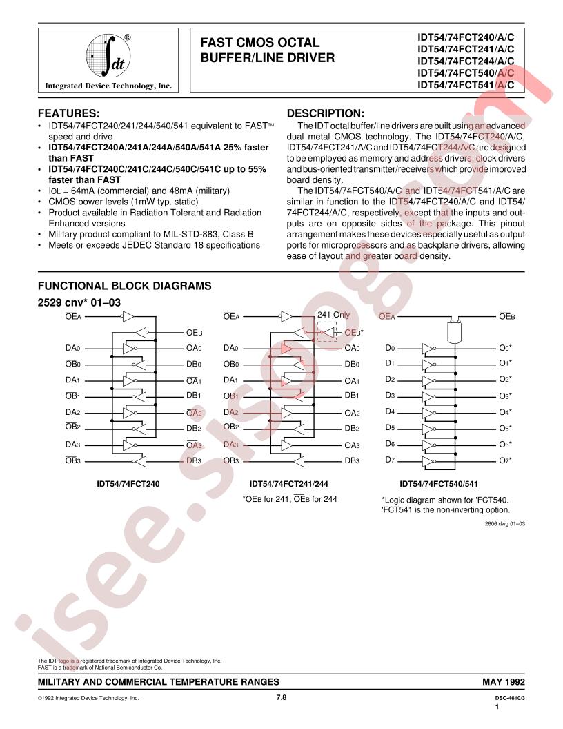 IDT74FCT240