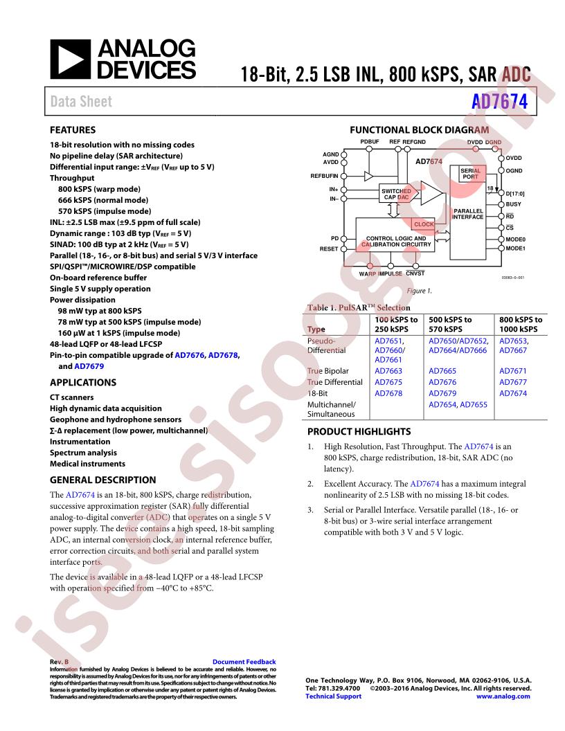 AD7674ASTZ