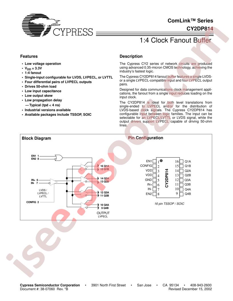 CY2DP814SCT