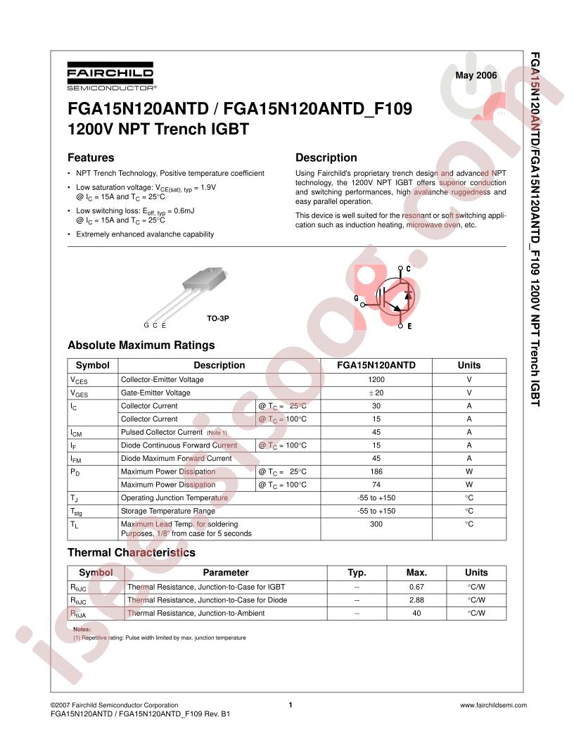 FGA15N120ANTDTU