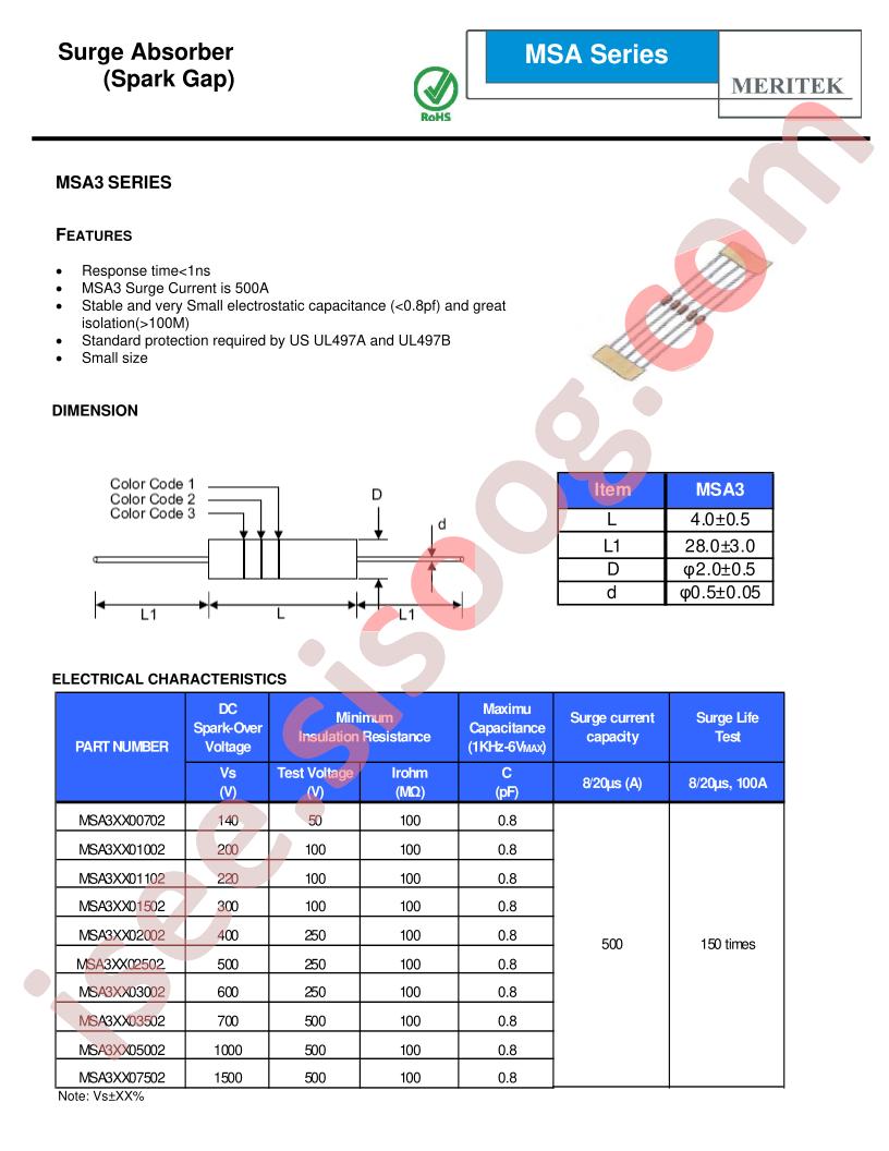MSA3XX03002