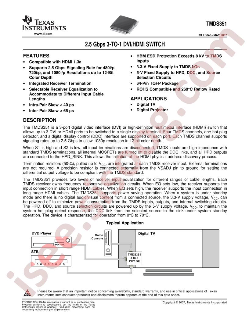 TMDS351
