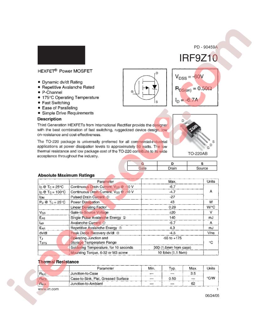 IRF9Z10
