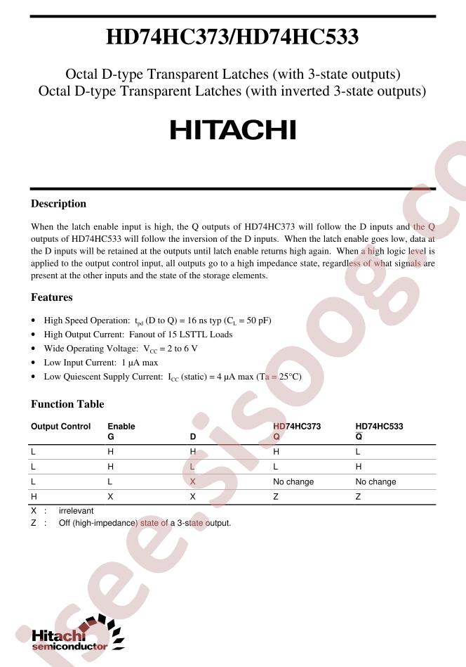 HD74HC373