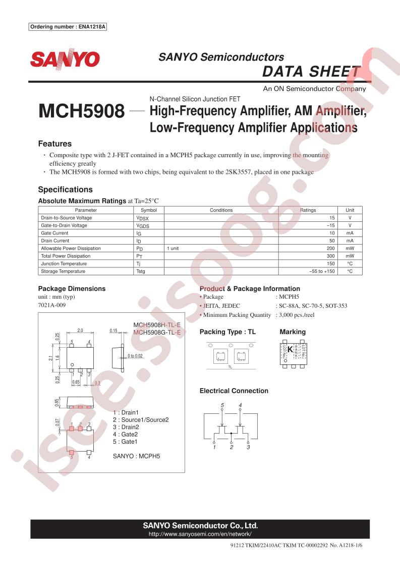 MCH5908G-TL-E