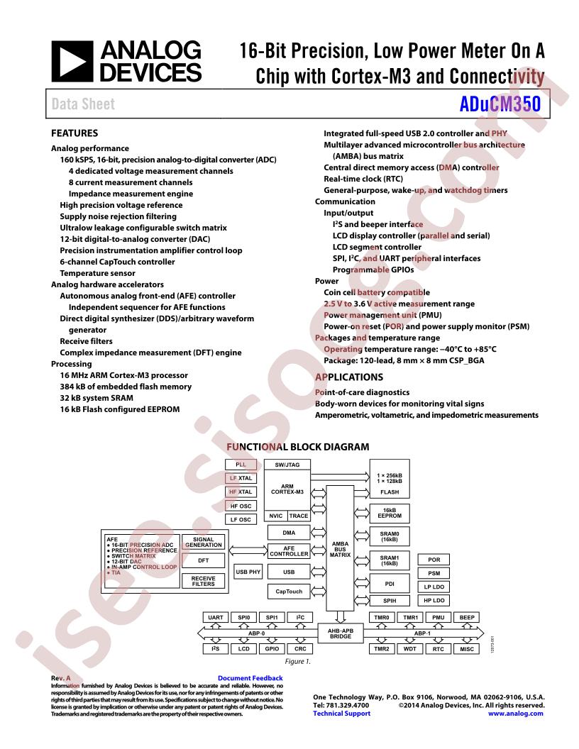 ADuCM350BBCZ