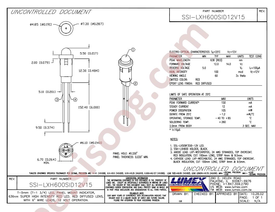 SSI-LXH600SID12V15