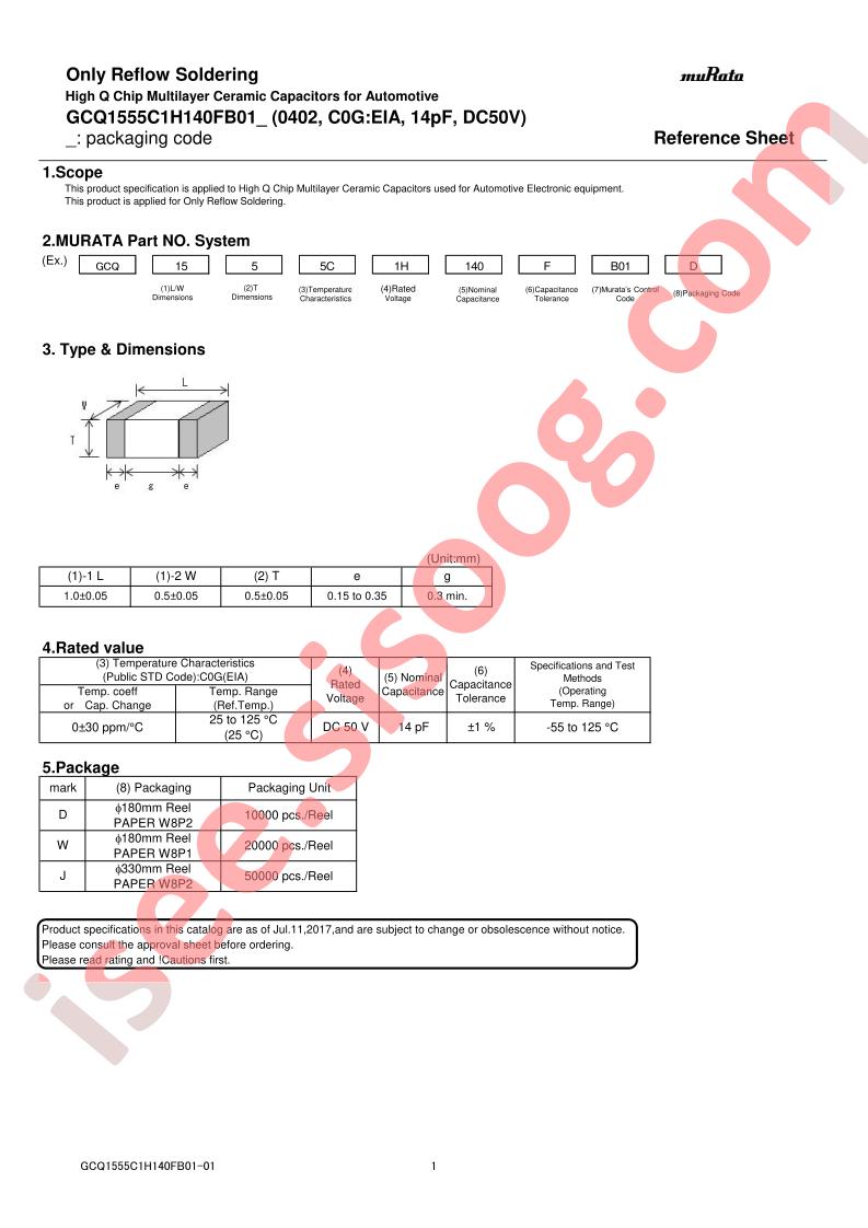 GCQ1555C1H140FB01