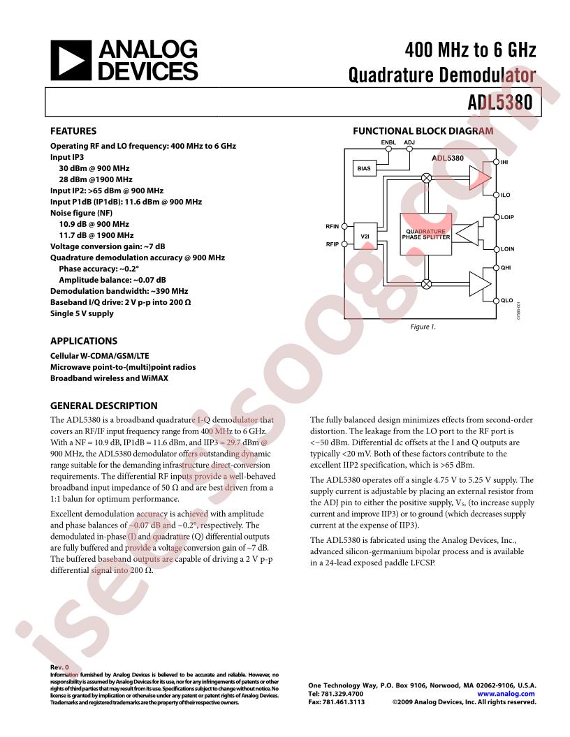 ADL5380-29A-EVALZ