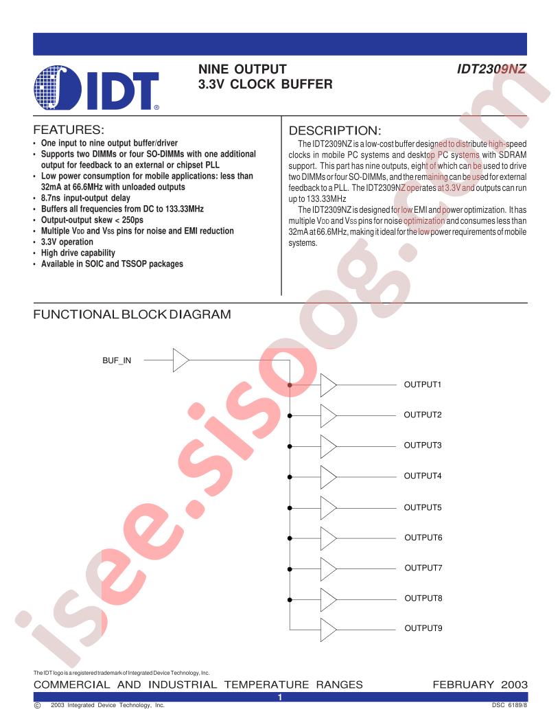 IDT2309NZ