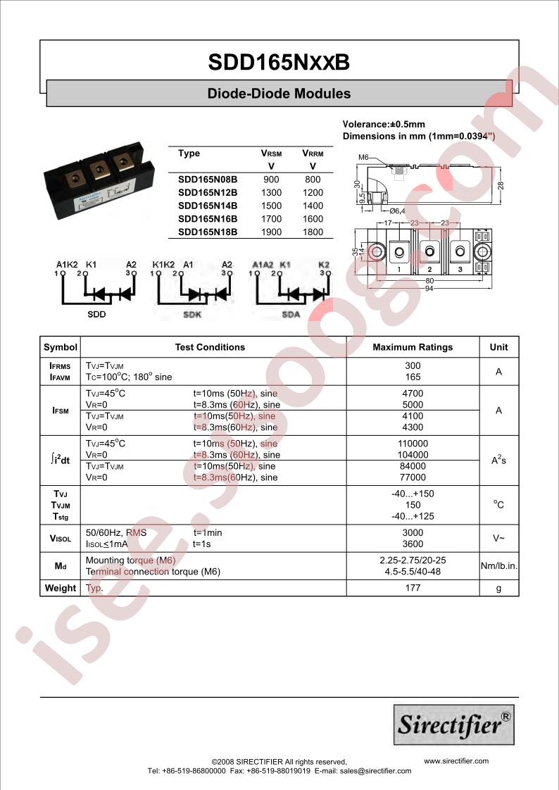 SDD165NXXB