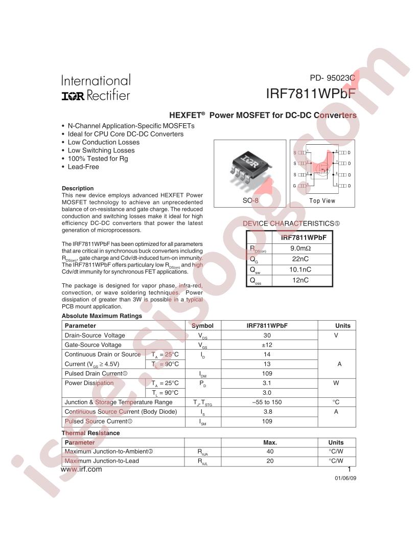 IRF7811WPBF