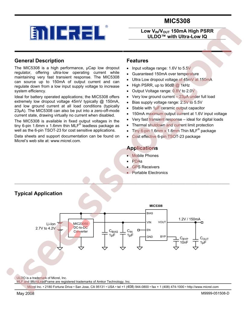 MIC5308-1.5YMT