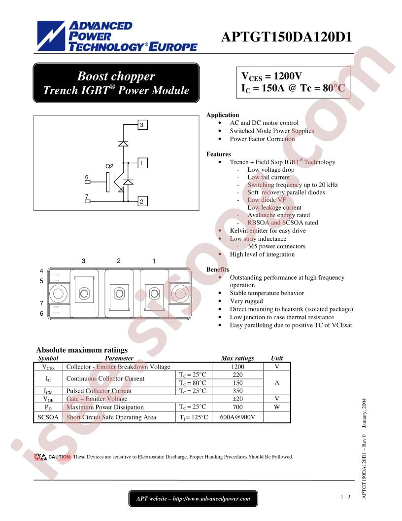 APTGT150DA120D1