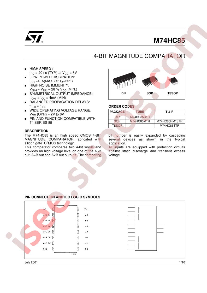 M74HC85-1