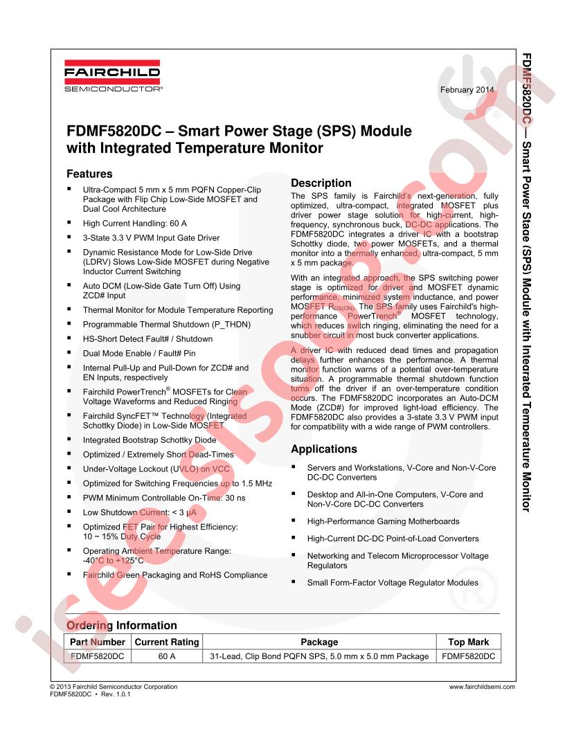 FDMF5820DCCT-ND