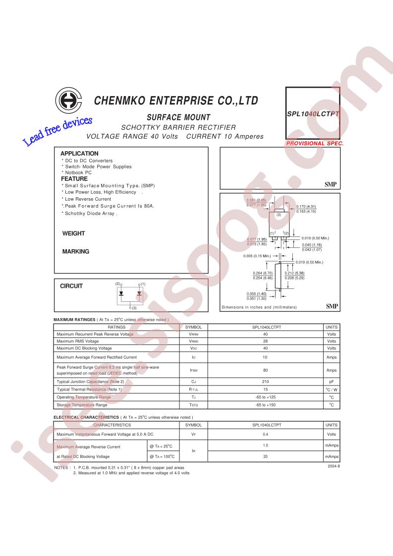 SPL1040LCTPT