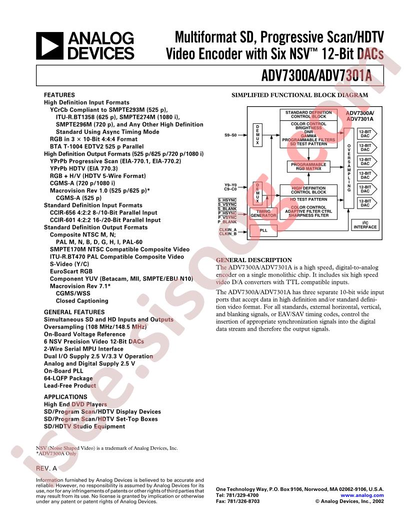 ADV7300A