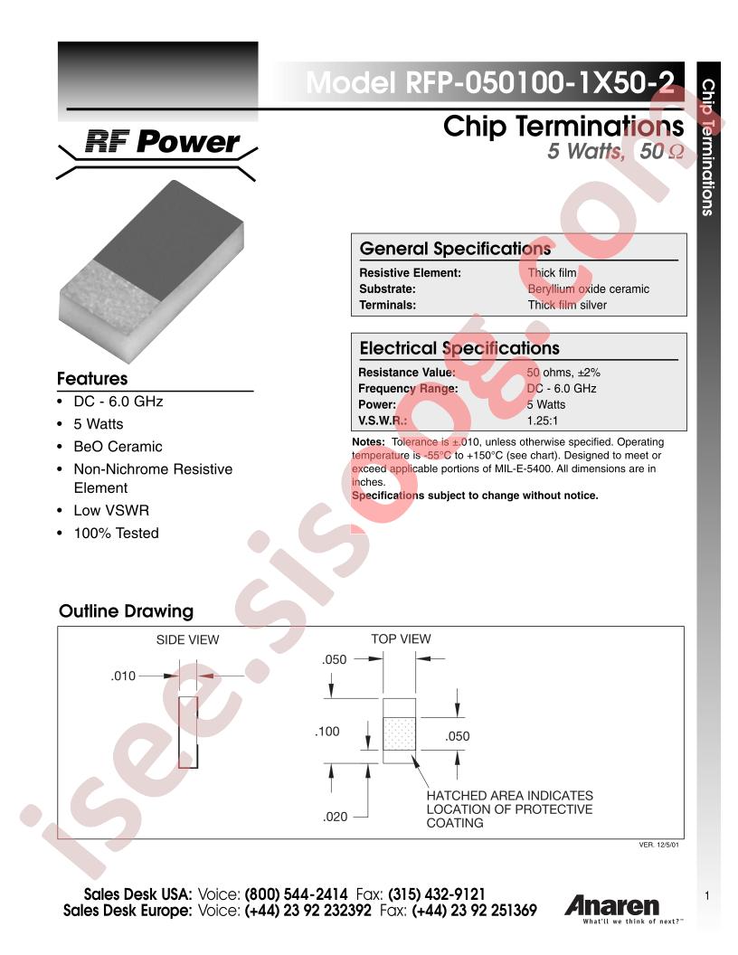 RFP-050100-1X50-2