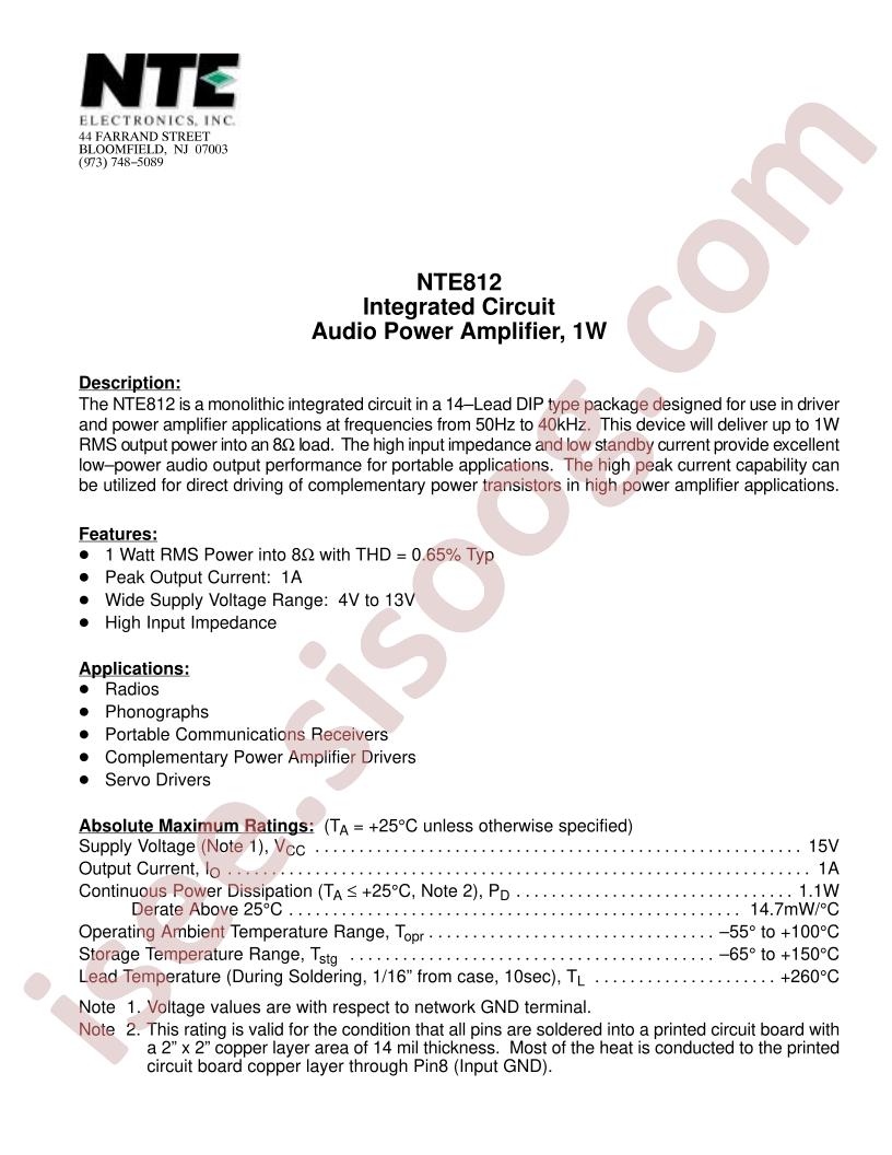 NTE812