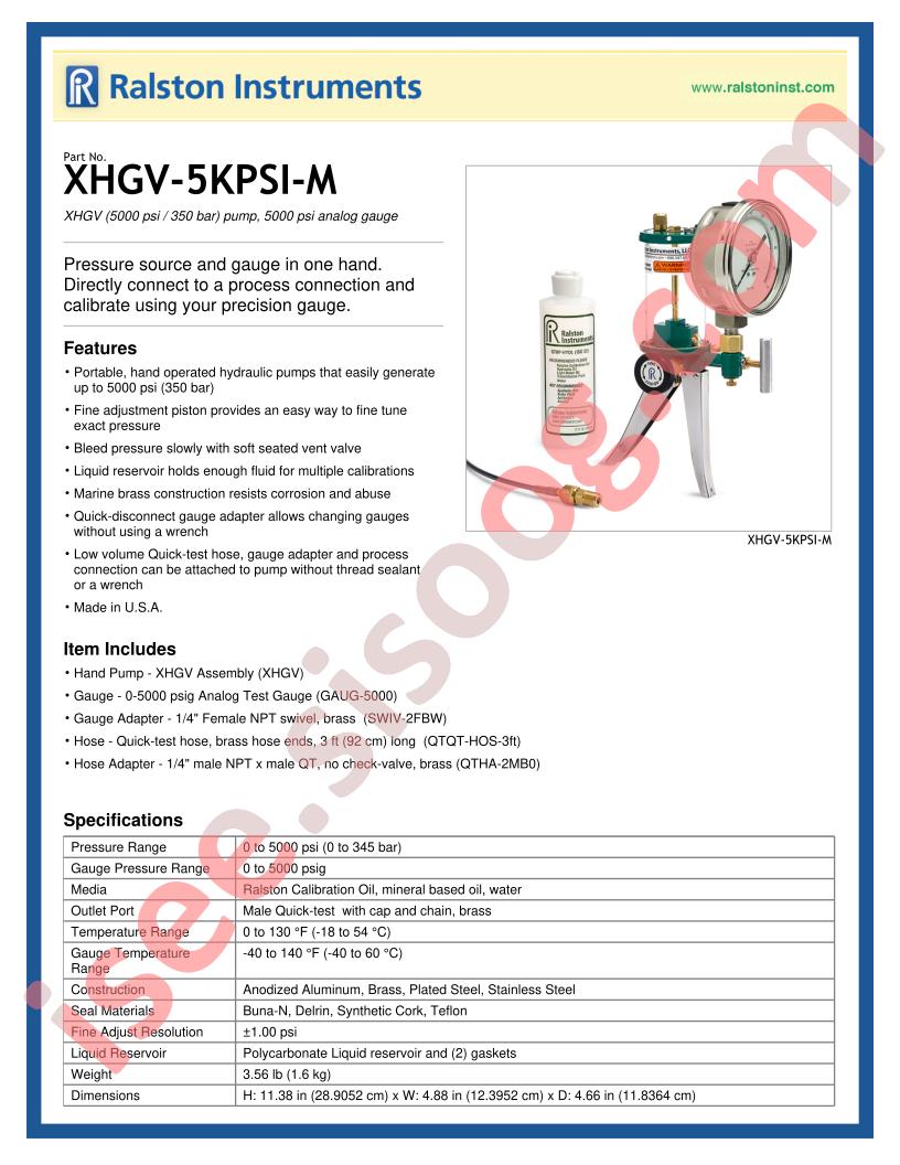 XHGV-5KPSI-M