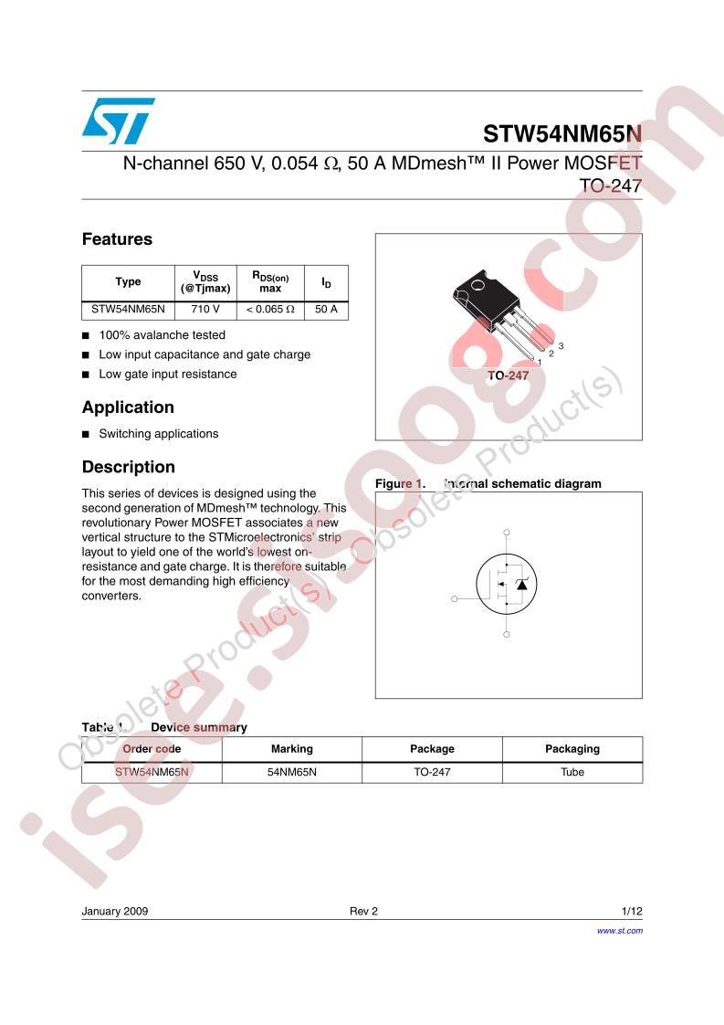 STW54NM65N