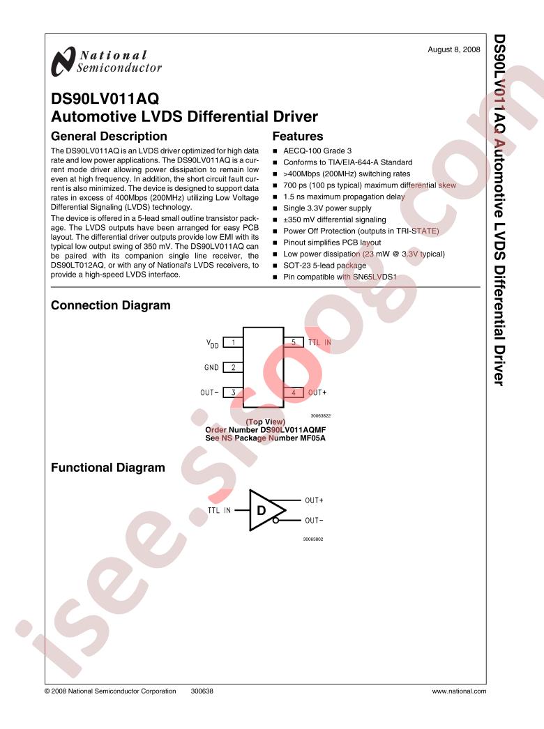 DS90LV011AQ