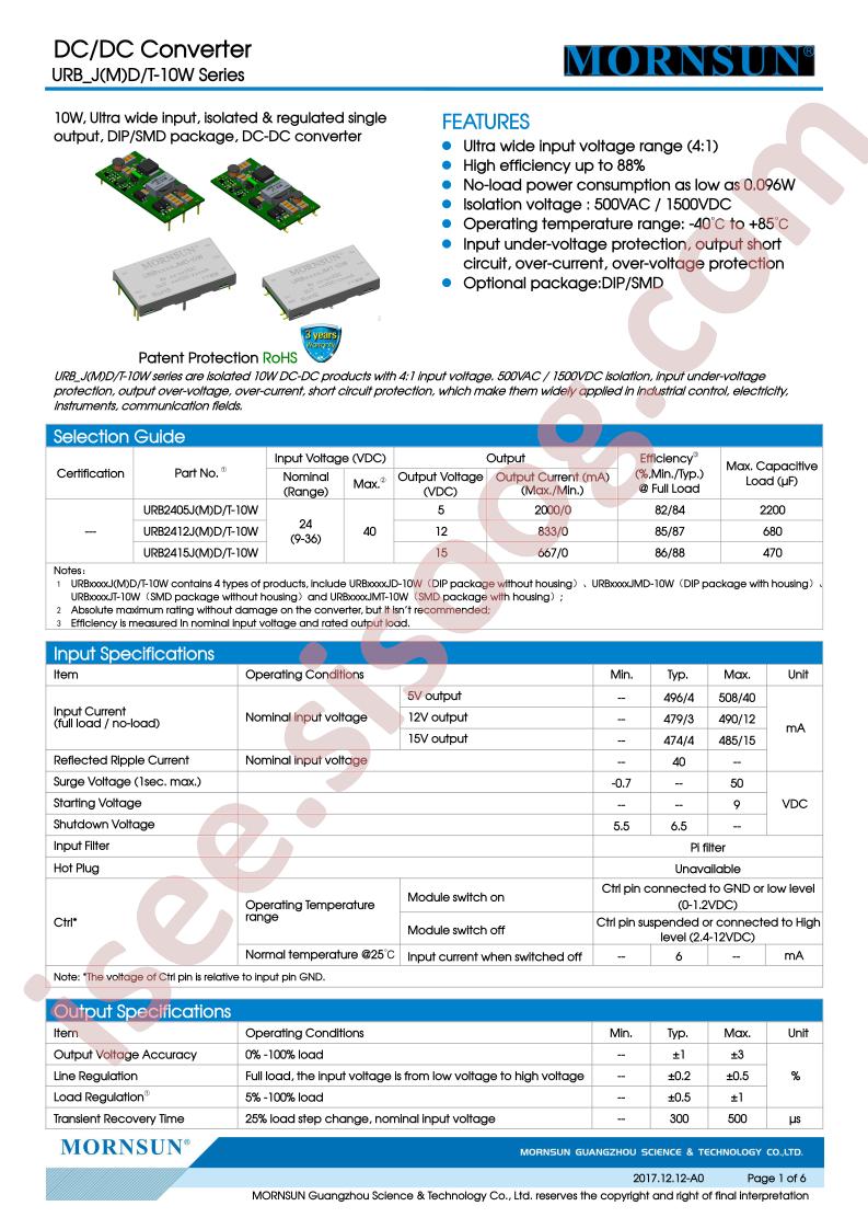 URB2405JMDT-10W