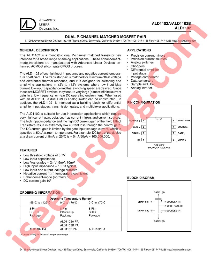 ALD1102APA