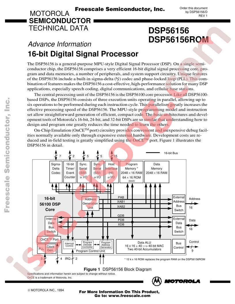 DSP56156FE60