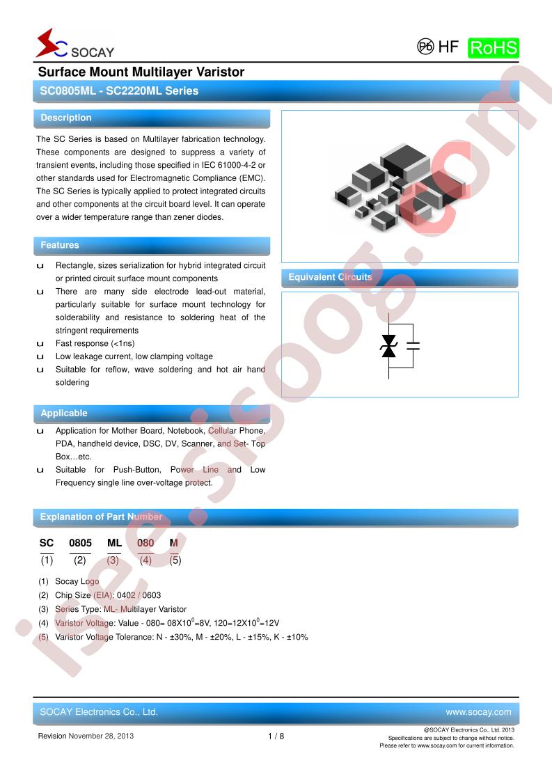 SC0805ML050M