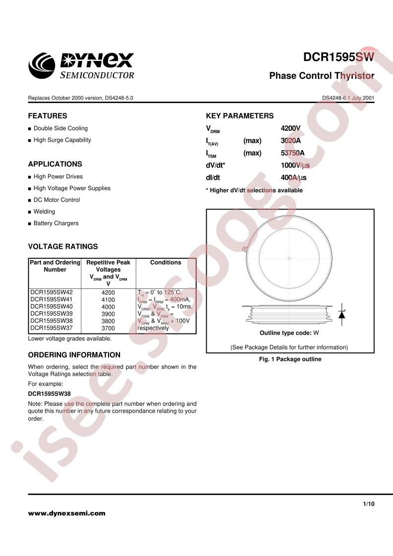DCR1595SW37