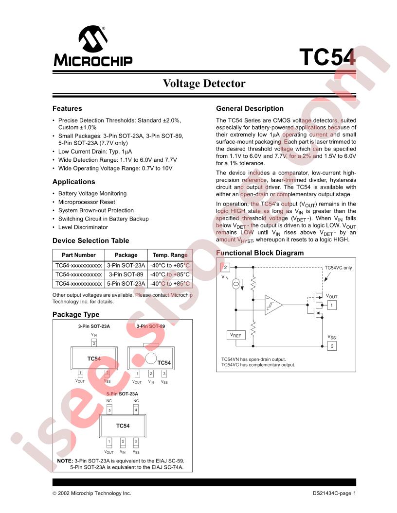 TC54VC1101ECBTR