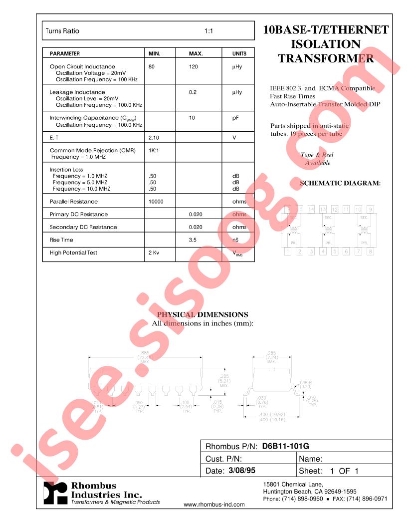 D6B11-101G