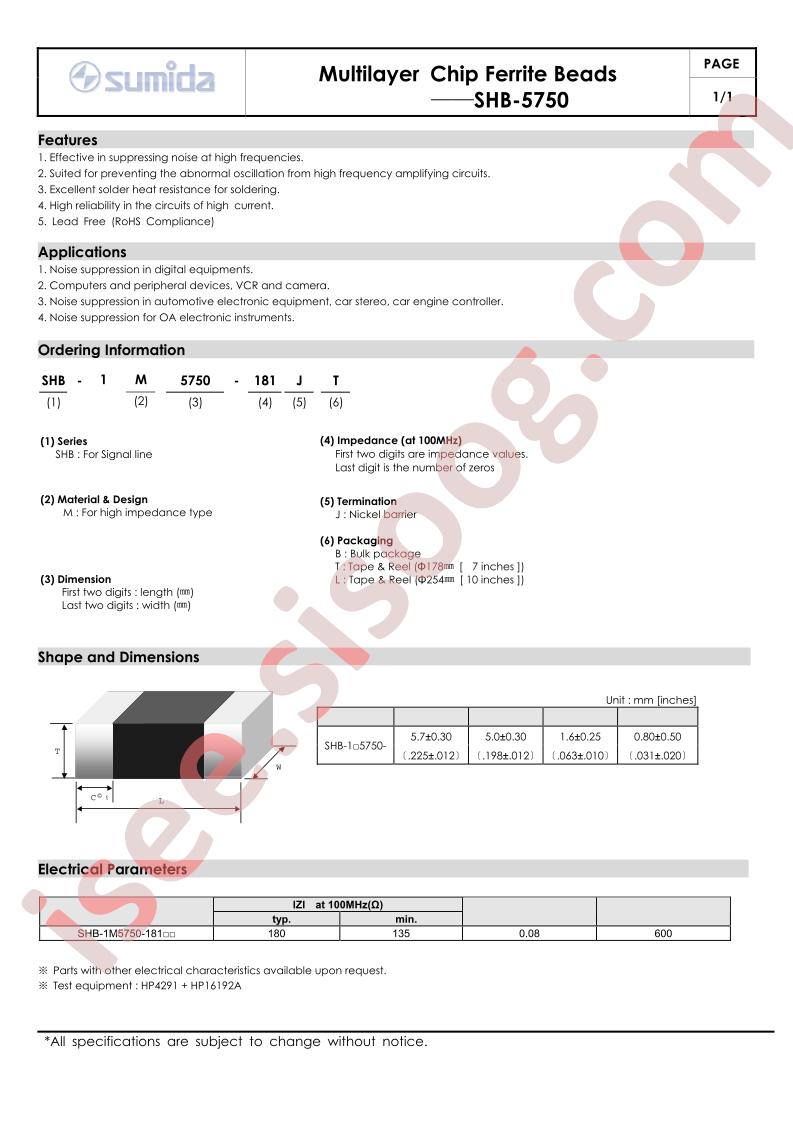 SHB-5750