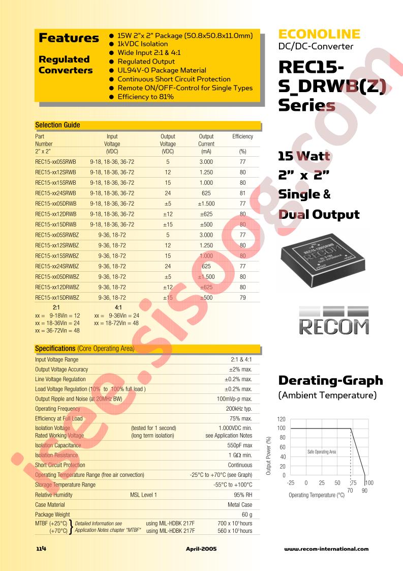 REC15-1205DRWB