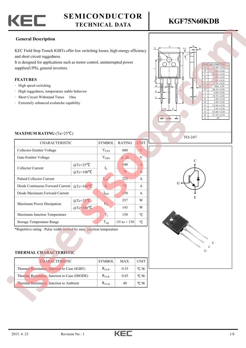 KGF75N60KDB