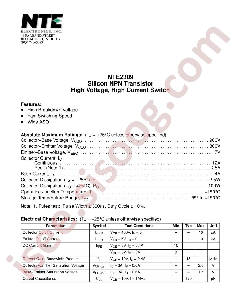 NTE2309