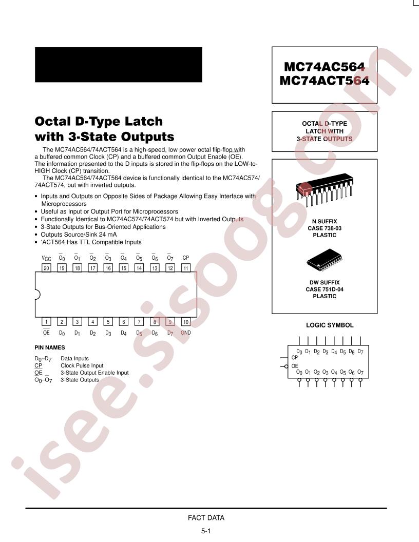 MC74AC564DW